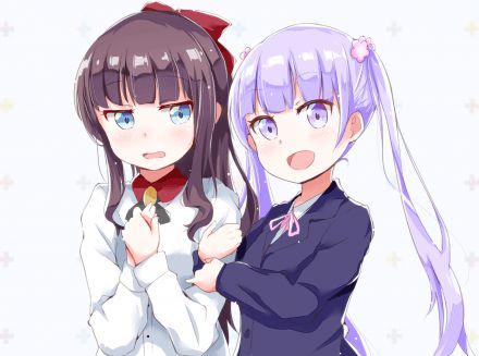 [lily] I want to see the lesbian eroticism image between girls of NEW GAME!! 46