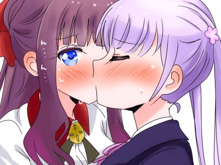 [lily] I want to see the lesbian eroticism image between girls of NEW GAME!! 47