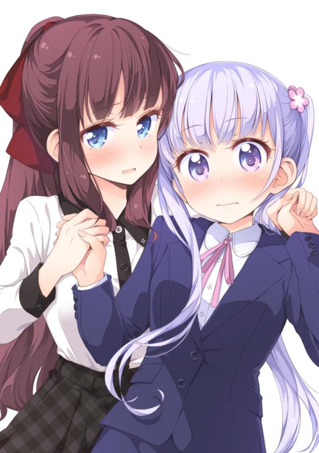 [lily] I want to see the lesbian eroticism image between girls of NEW GAME!! 8