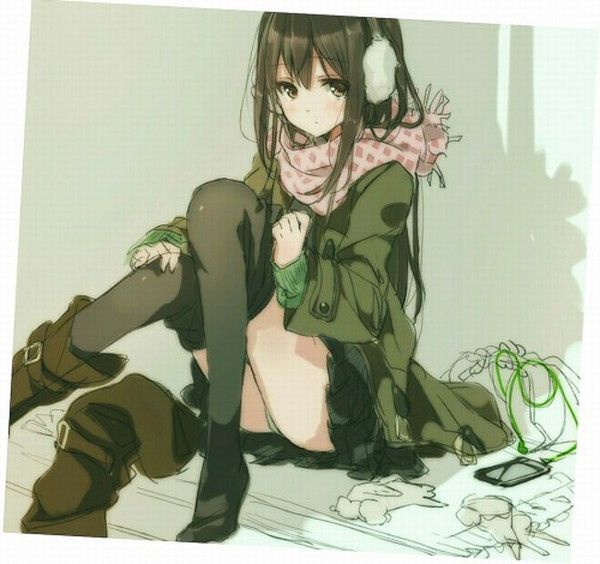 [the second] Fetish image of the beautiful girl of the muffler which wants to walk the side together in winter 13
