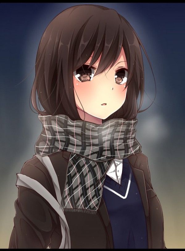 [the second] Fetish image of the beautiful girl of the muffler which wants to walk the side together in winter 15