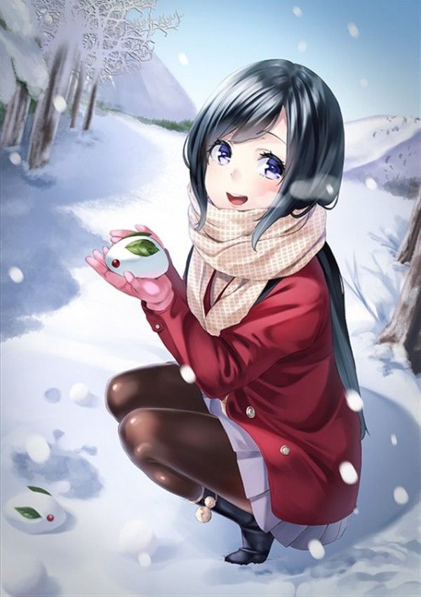 [the second] Fetish image of the beautiful girl of the muffler which wants to walk the side together in winter 21