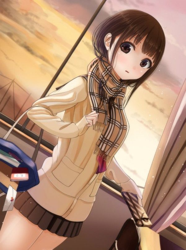 [the second] Fetish image of the beautiful girl of the muffler which wants to walk the side together in winter 23
