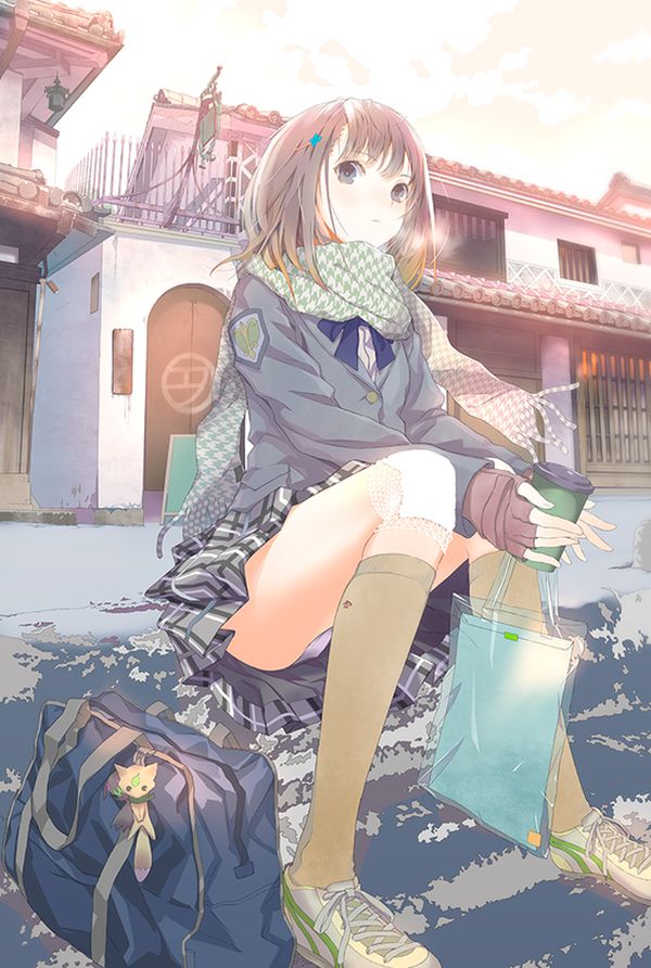 [the second] Fetish image of the beautiful girl of the muffler which wants to walk the side together in winter 43