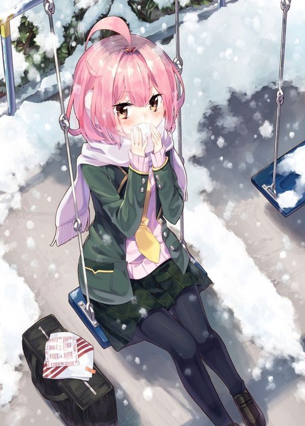 [the second] Fetish image of the beautiful girl of the muffler which wants to walk the side together in winter 47