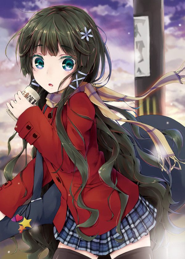 [the second] Fetish image of the beautiful girl of the muffler which wants to walk the side together in winter 50