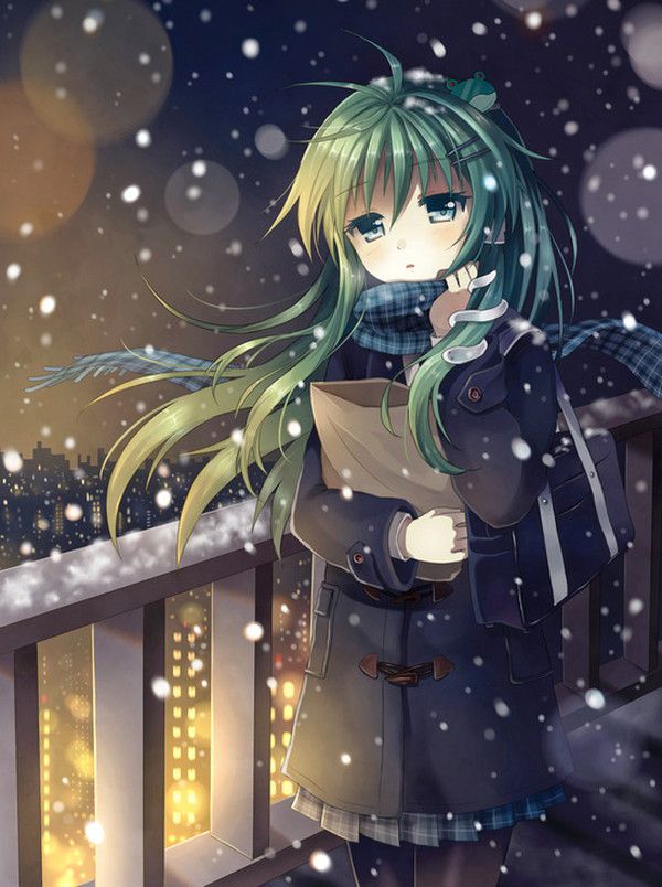[the second] Fetish image of the beautiful girl of the muffler which wants to walk the side together in winter 52
