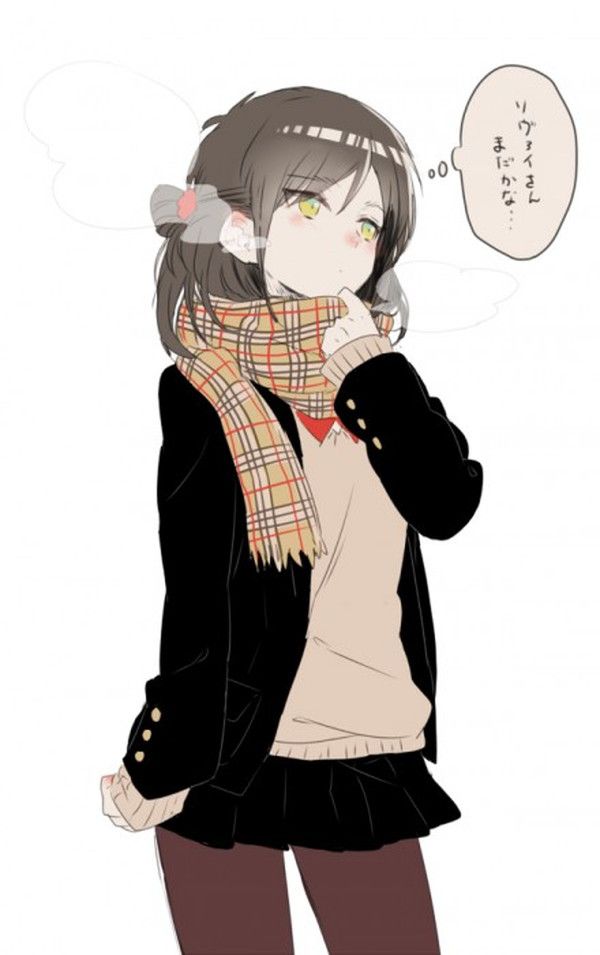 [the second] Fetish image of the beautiful girl of the muffler which wants to walk the side together in winter 9