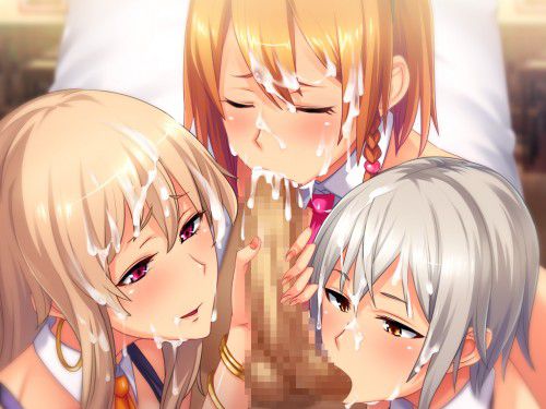 [harem] the triple ferraの eroticism image that is licked オチンポ by three girls 17