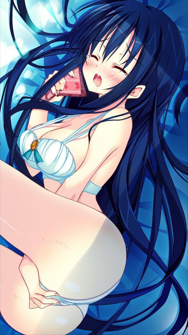 [the second] The beautiful girl eroticism image which puts a hand in underwear, and is put 16