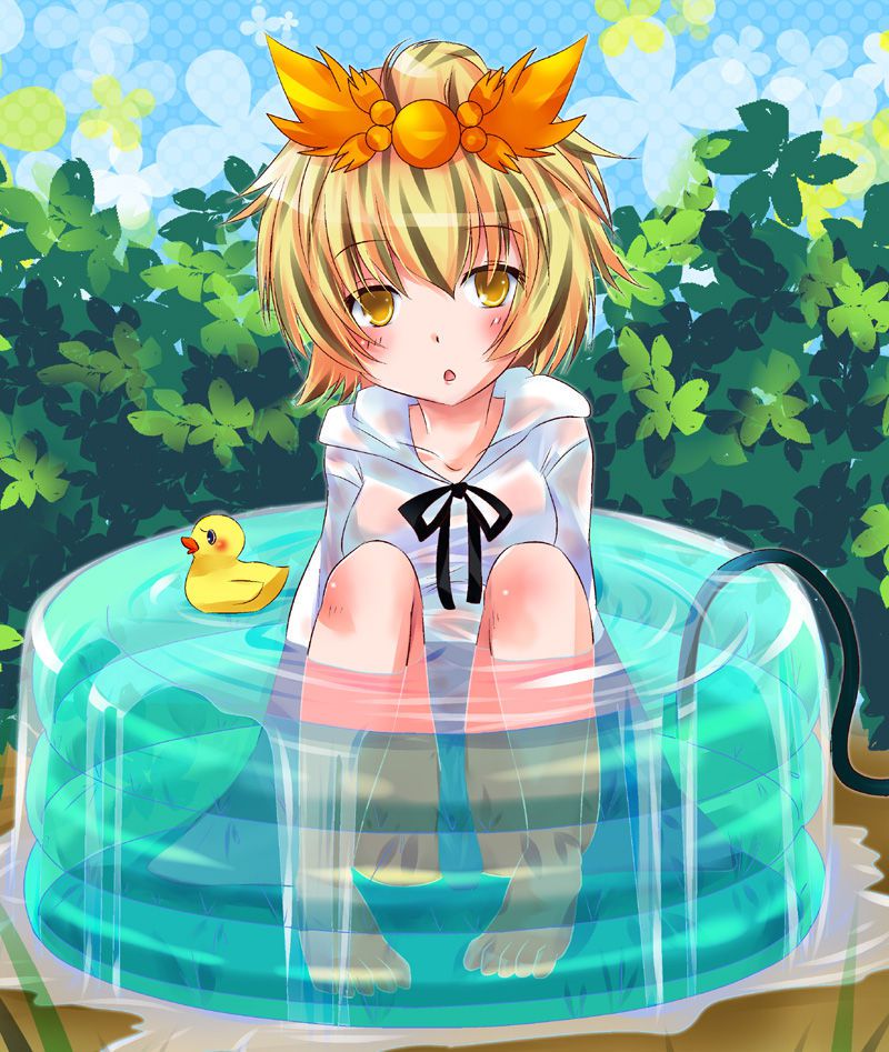 Image of the east character who clothes get wet, and is transparent 33