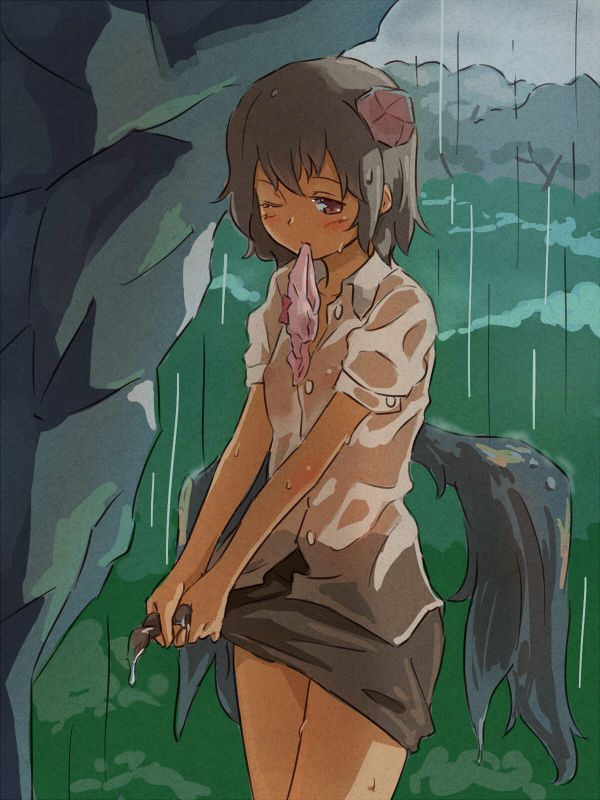 Image of the east character who clothes get wet, and is transparent 42