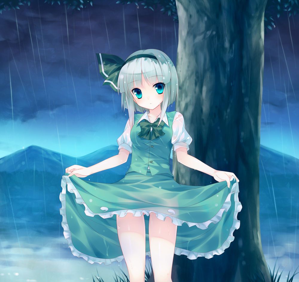 Image of the east character who clothes get wet, and is transparent 48