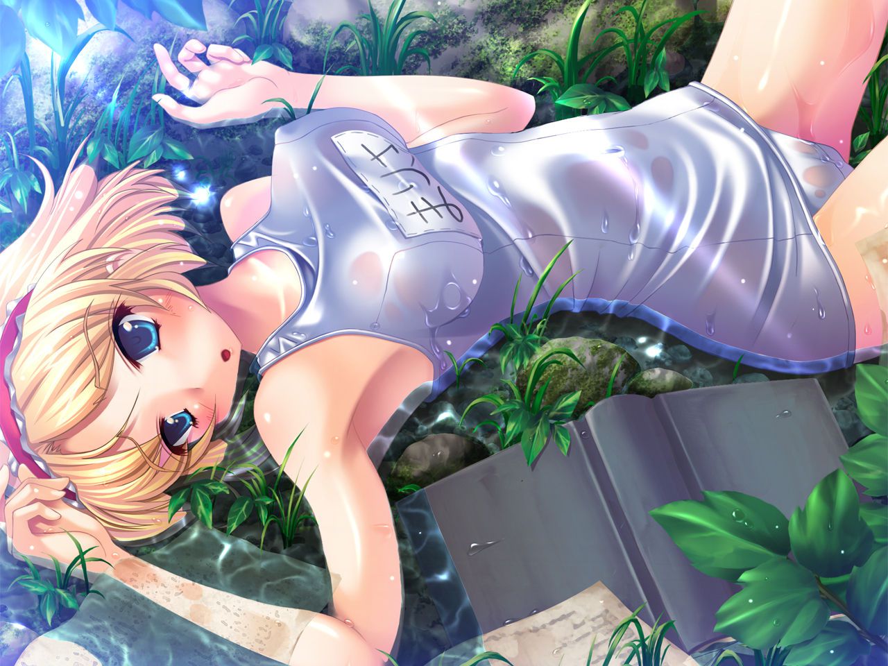Image of the east character who clothes get wet, and is transparent 9