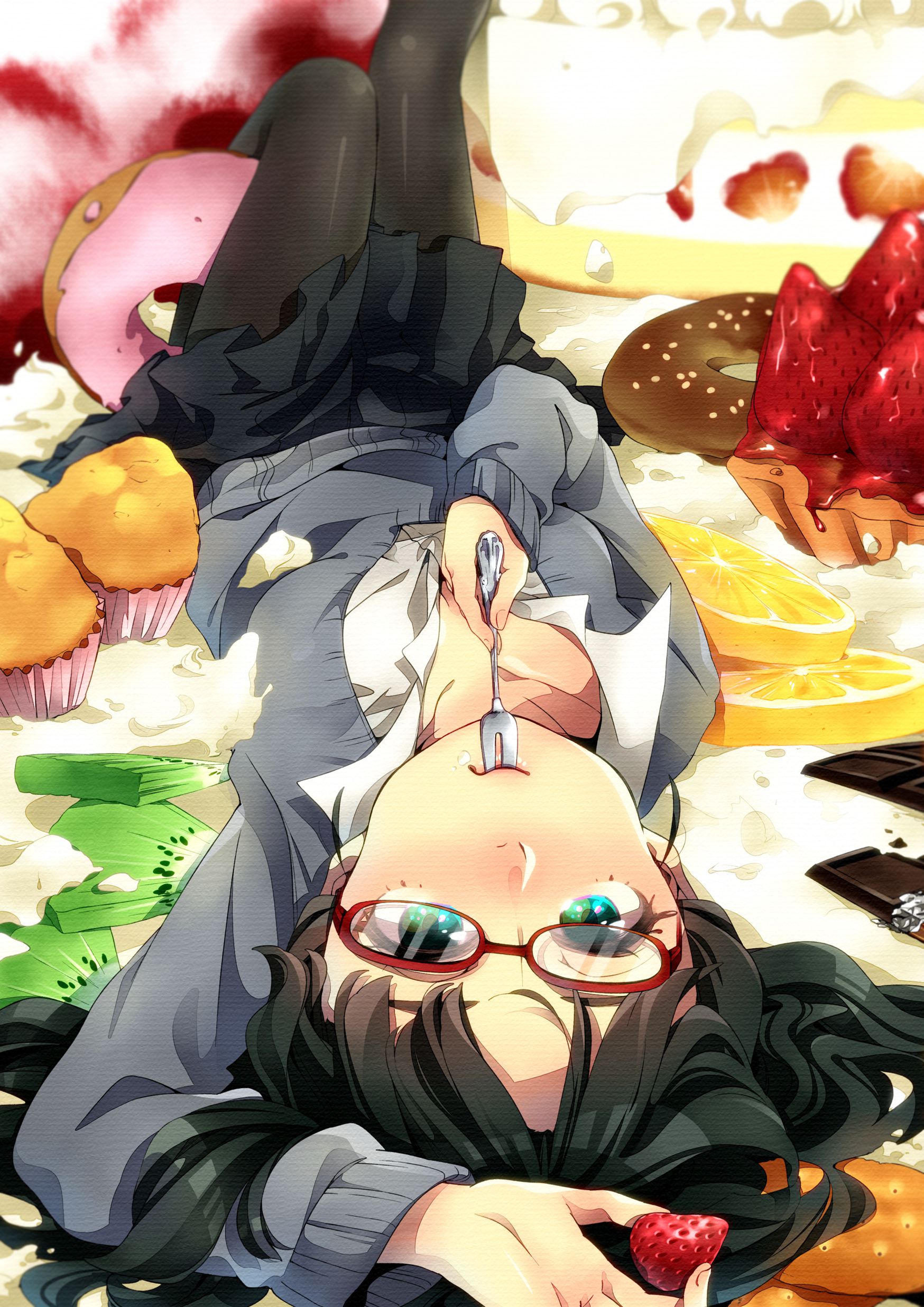 The second glasses daughter image which cannot help attracting my heart 10