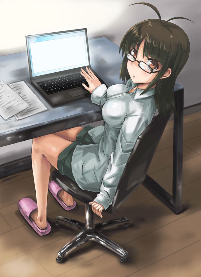 The second glasses daughter image which cannot help attracting my heart 16