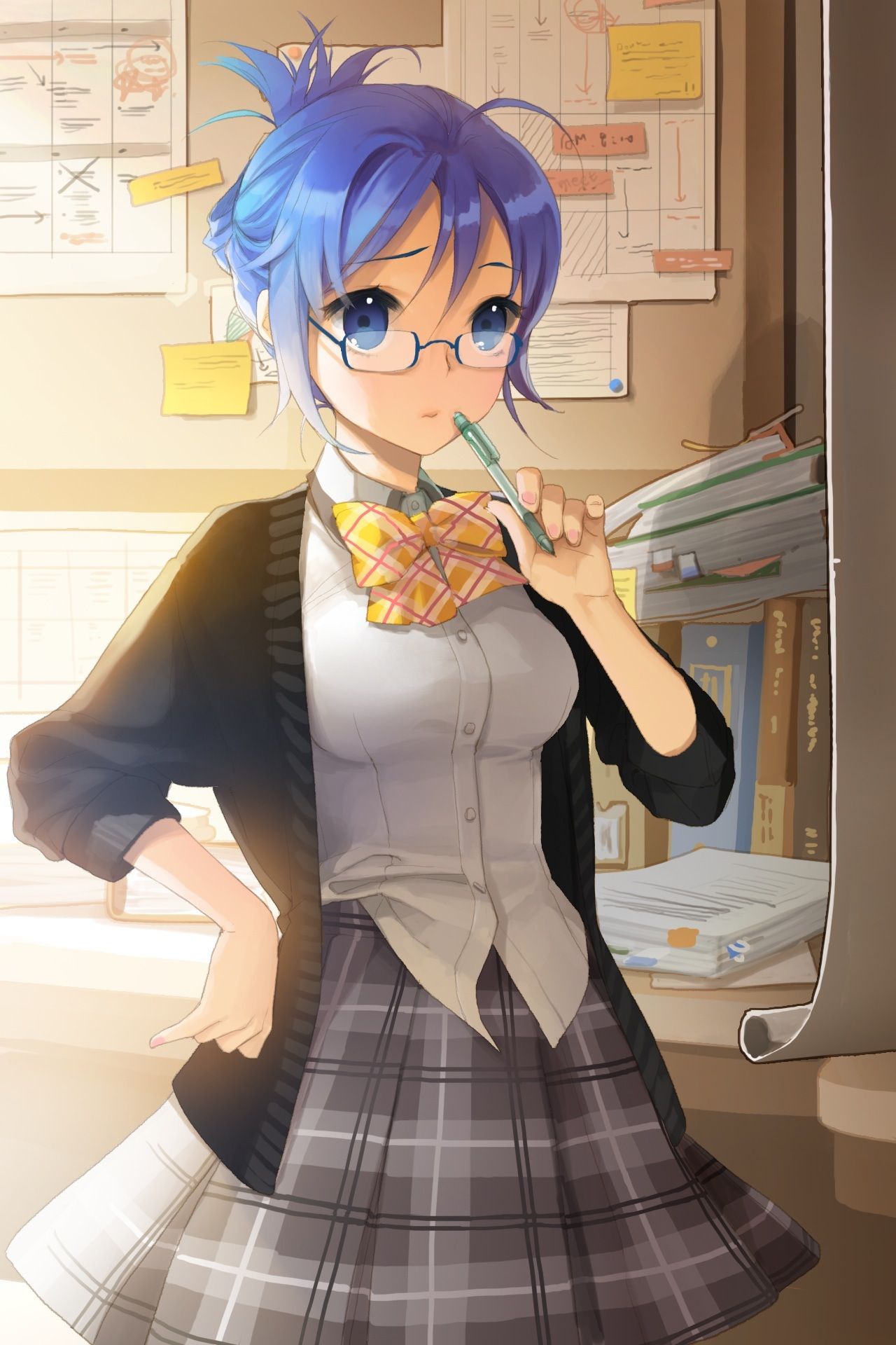 The second glasses daughter image which cannot help attracting my heart 25