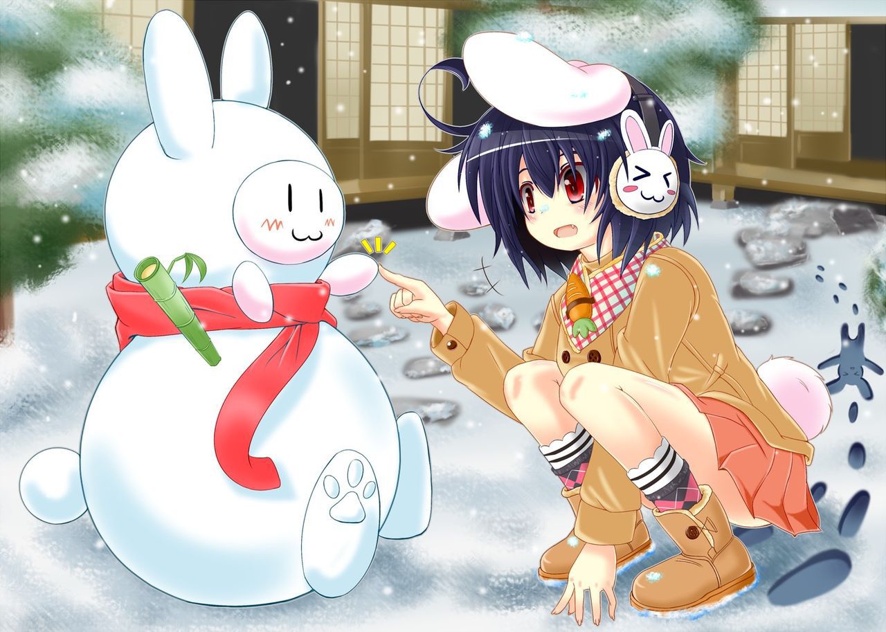 [winter solstice] 50 pieces of images of east character and the snowman 17