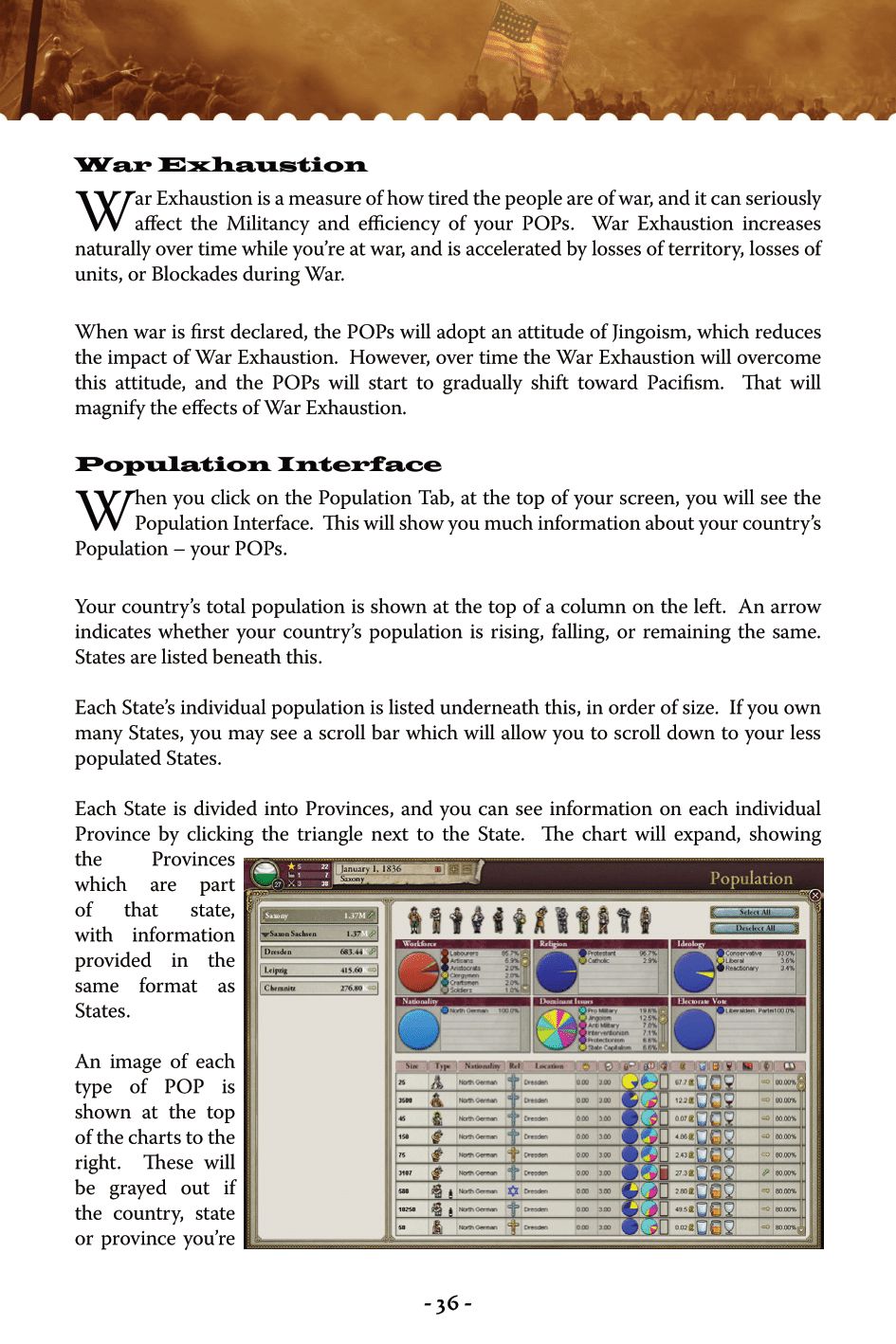 Victoria II (PC (DOS/Windows)) Game Manual 35