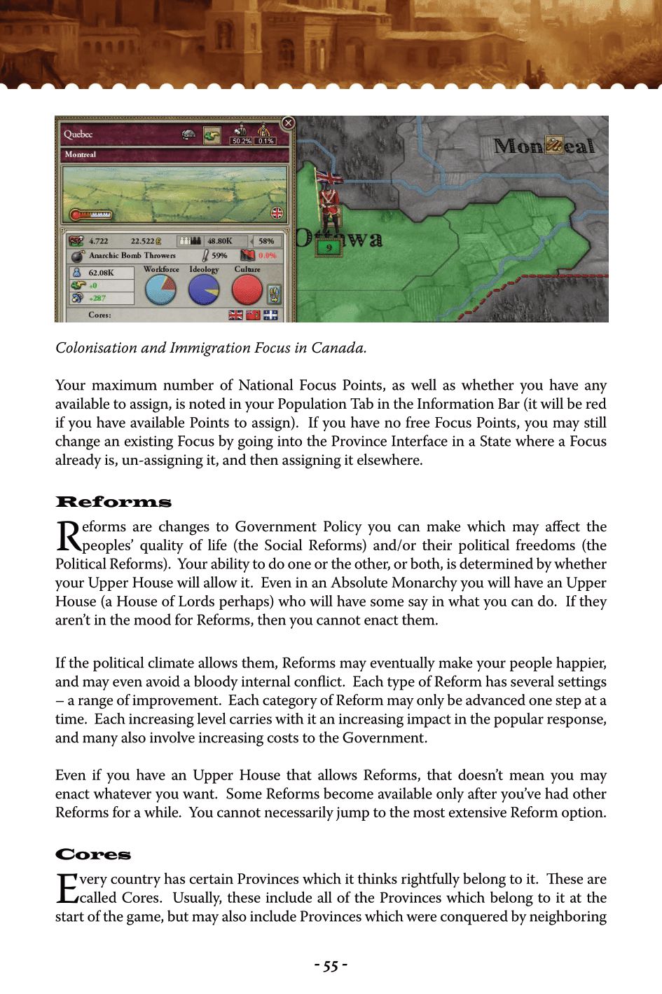 Victoria II (PC (DOS/Windows)) Game Manual 54