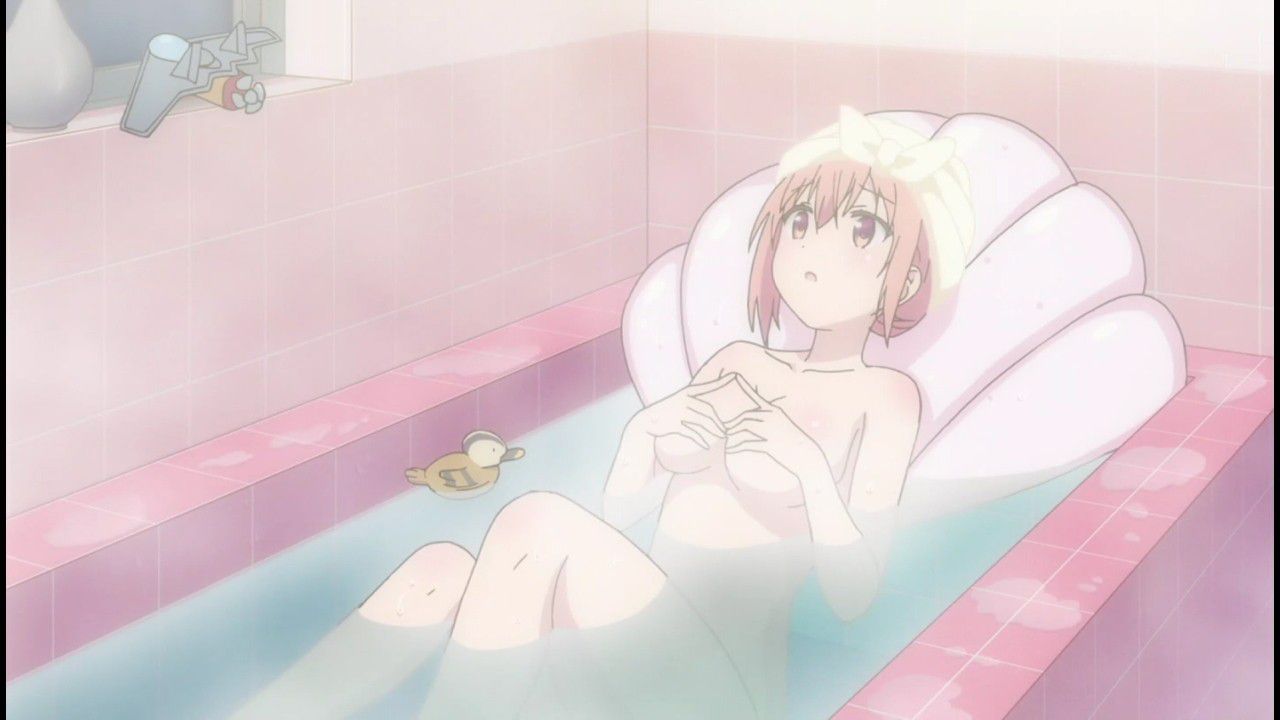 In animated cartoon "ひなこのーと" three episodes the breasts of the eroticism clothes of the girl and erotic bathing scene! 11