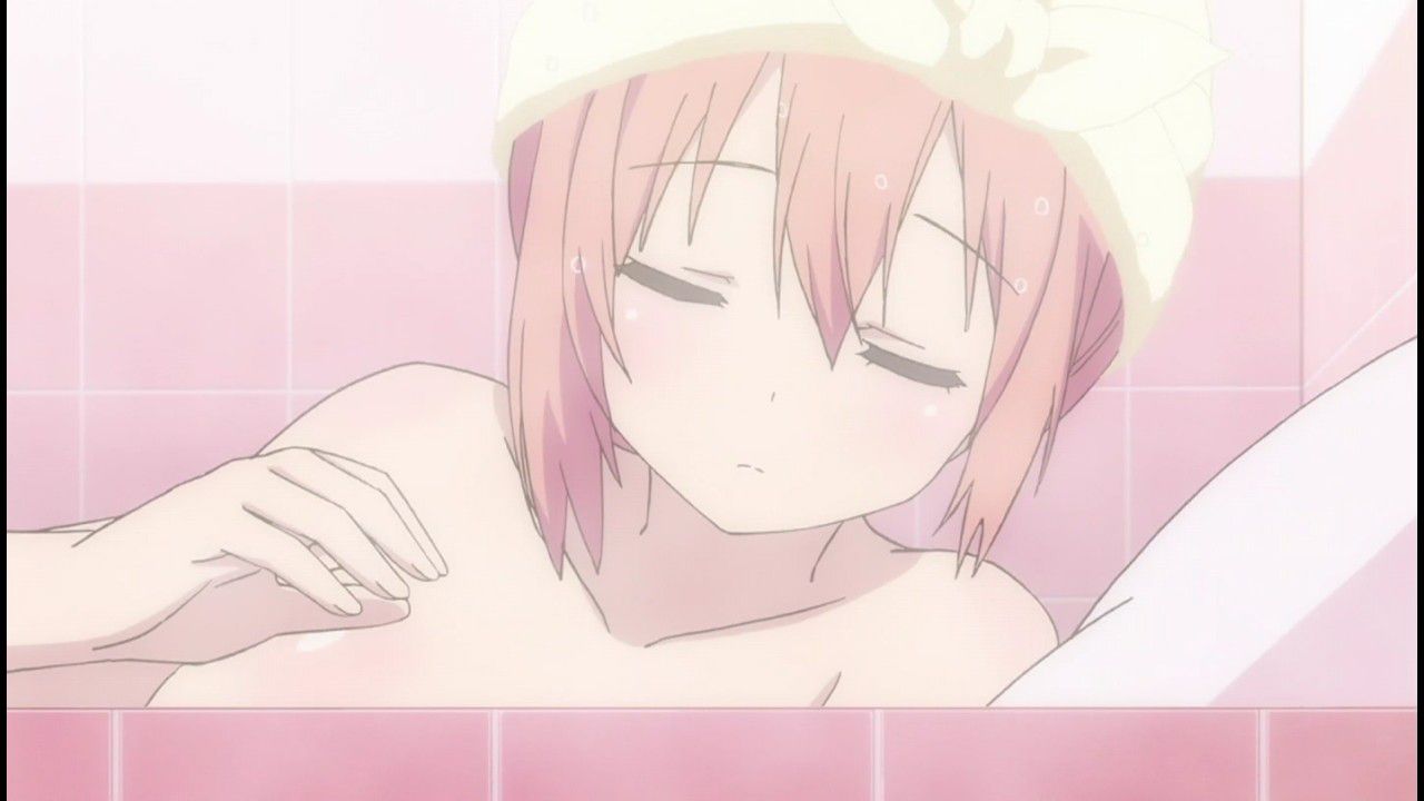 In animated cartoon "ひなこのーと" three episodes the breasts of the eroticism clothes of the girl and erotic bathing scene! 13