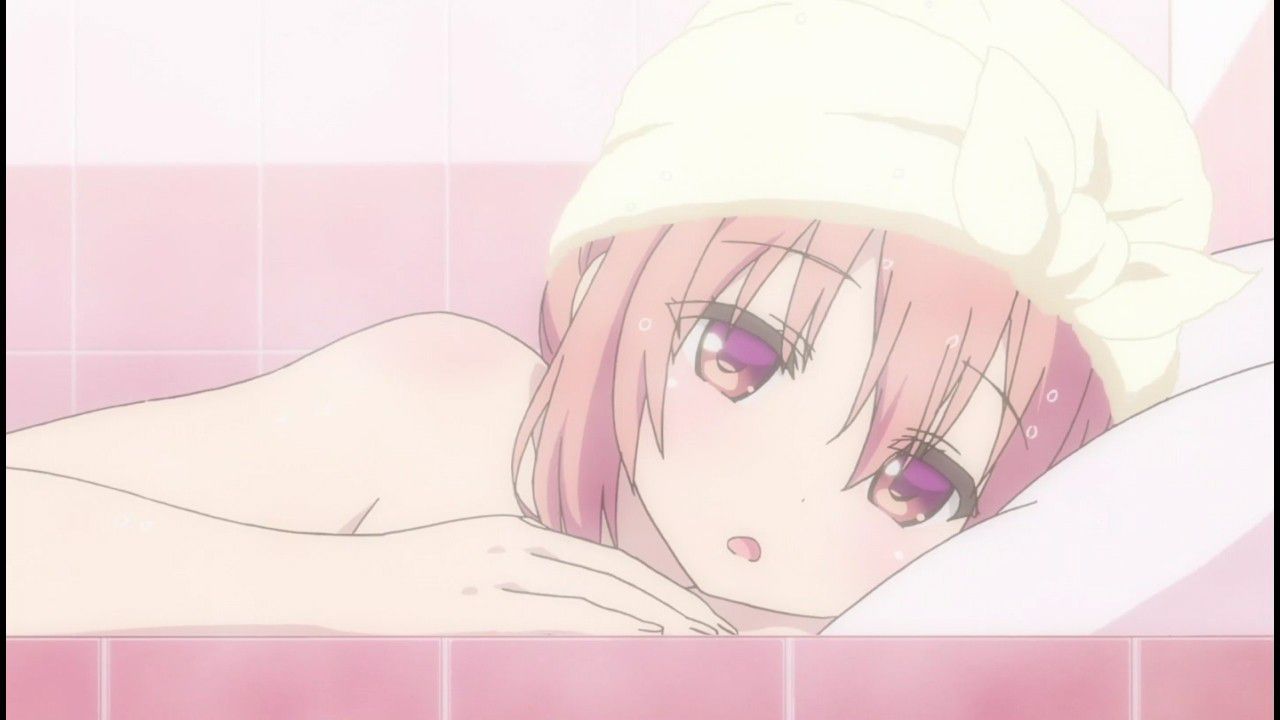 In animated cartoon "ひなこのーと" three episodes the breasts of the eroticism clothes of the girl and erotic bathing scene! 15