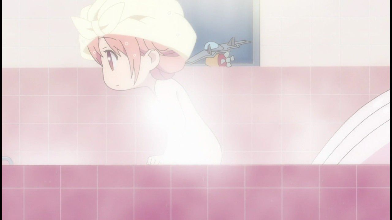 In animated cartoon "ひなこのーと" three episodes the breasts of the eroticism clothes of the girl and erotic bathing scene! 17