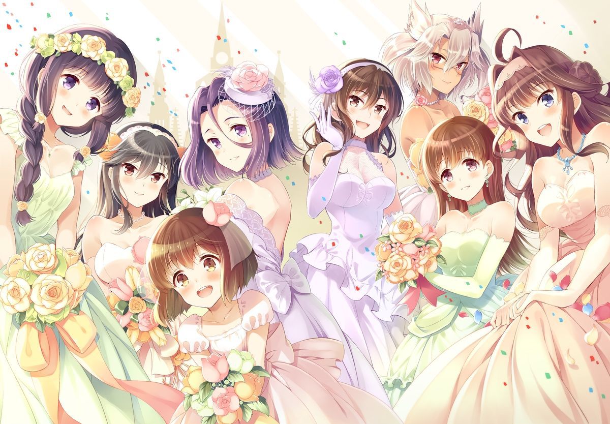 [June bride] 50 pieces of wedding dress images of the warship daughter 1