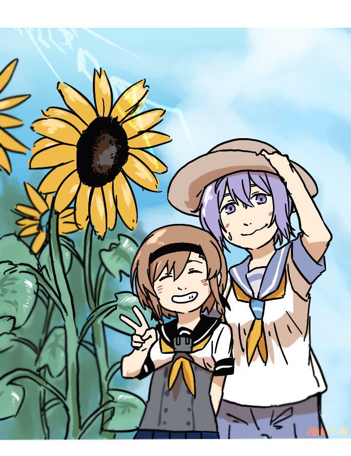 It is 50 pieces of images of a warship daughter and the straw hat [on August 10 a hat Rat day] 11