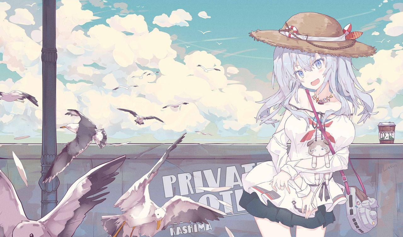It is 50 pieces of images of a warship daughter and the straw hat [on August 10 a hat Rat day] 25