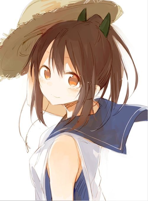 It is 50 pieces of images of a warship daughter and the straw hat [on August 10 a hat Rat day] 34
