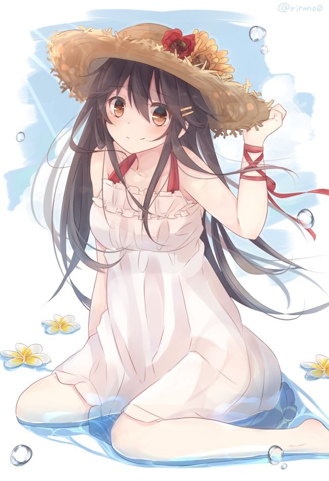 It is 50 pieces of images of a warship daughter and the straw hat [on August 10 a hat Rat day] 40