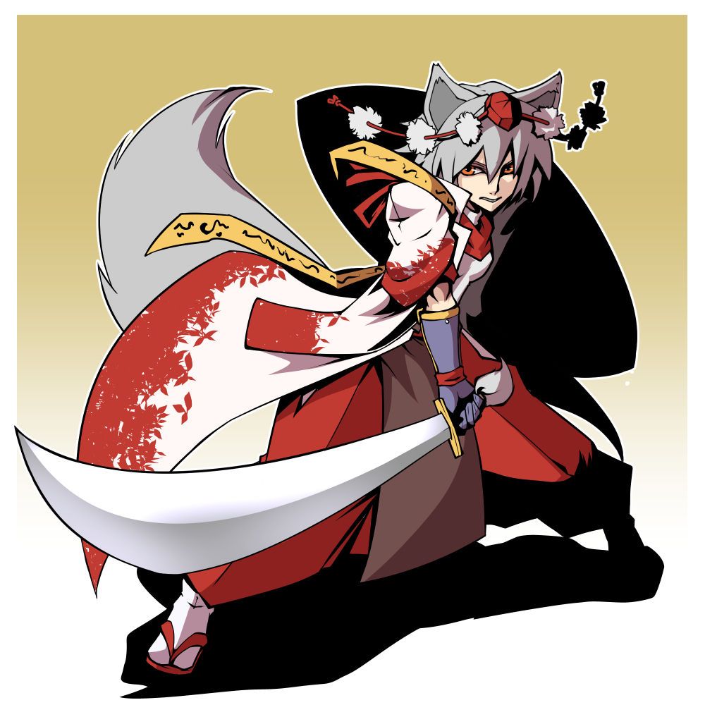 It is 50 pieces of images of 犬走椛 and a sword and the shield [on January 10 a day of 椛] 12