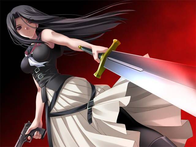 [50 pieces] A collection of sword X two dimensions girl images. 11 [weapon] 16