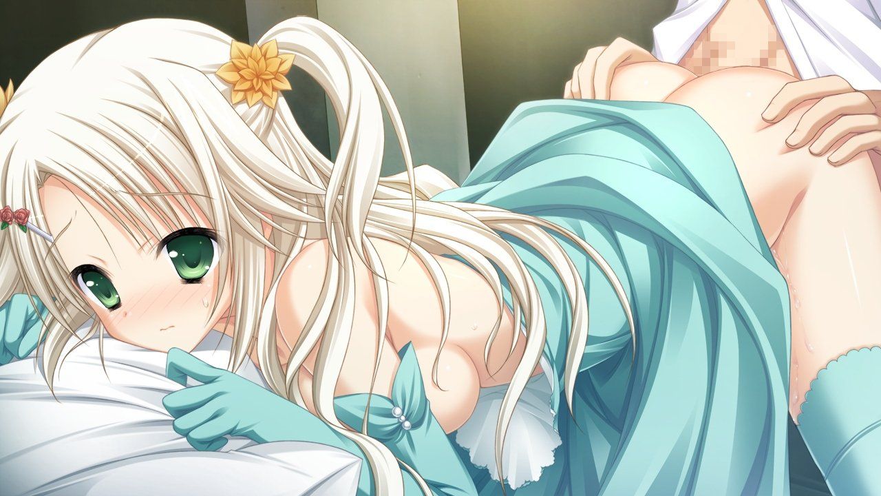 【Secondary erotic】 Erotic image of girls feeling fiercely when their cock is inserted from behind in the dorsal position 6