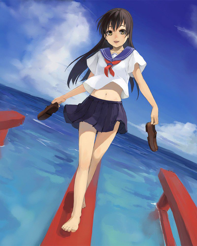 The second image which becomes the bare foot [一青窈!] in the outdoors 12