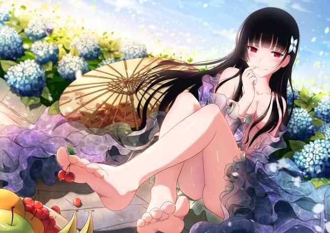 The second image which becomes the bare foot [一青窈!] in the outdoors 33