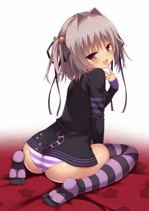 【Secondary erotic】 Erotic image of a girl wearing pants with cute stripes is here 20