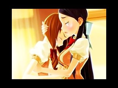 [3D eroticism animated cartoon] forbidden love? Cover or beautiful girl lesbian play - eroticism animated cartoon capture image which a mistress and a student are disheveled by 14