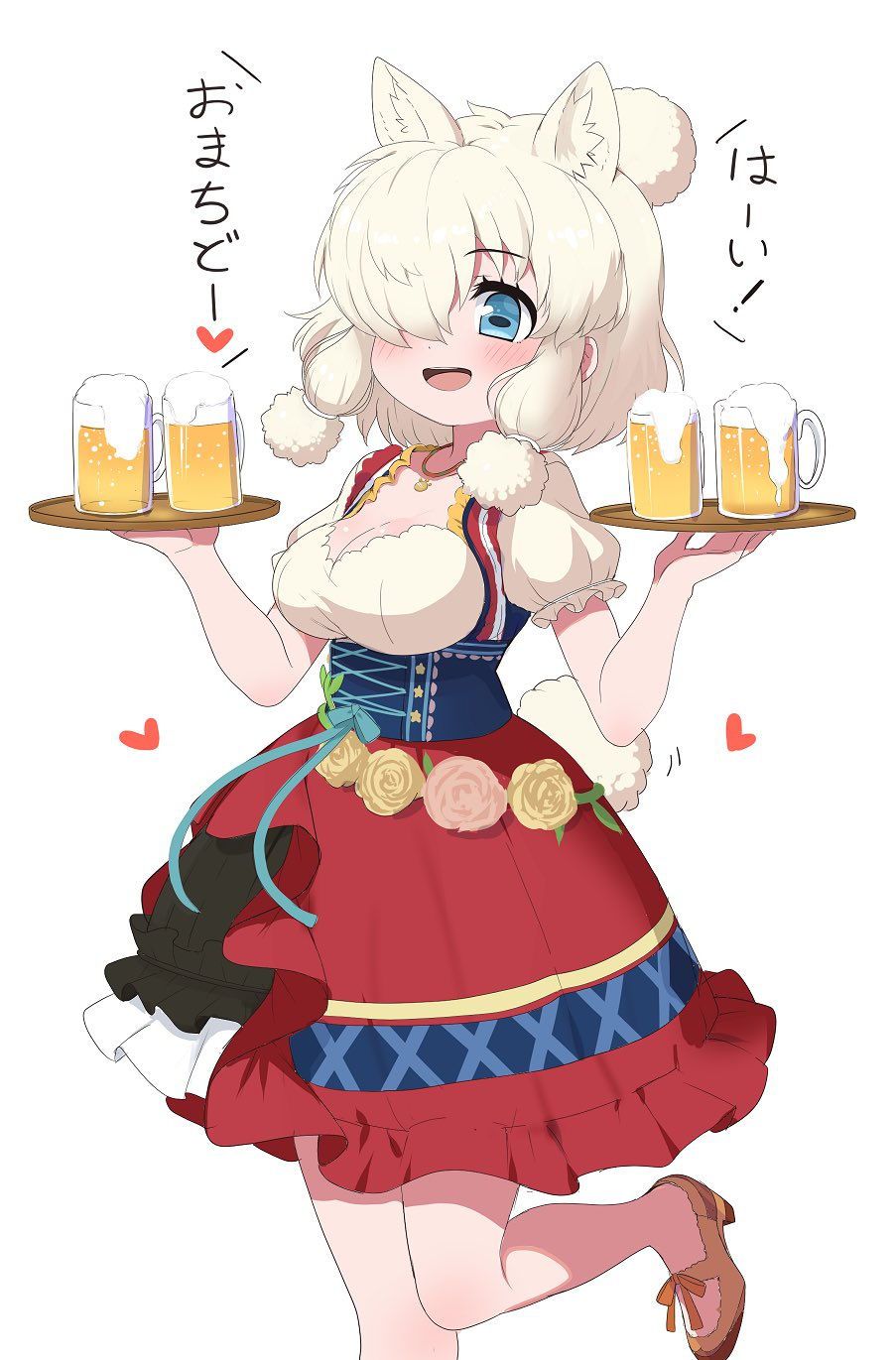 【Diandre】Cute traditional costume image ♪ of beer garden waiter and town girl 18