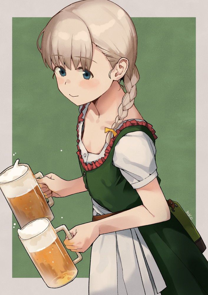 【Diandre】Cute traditional costume image ♪ of beer garden waiter and town girl 32