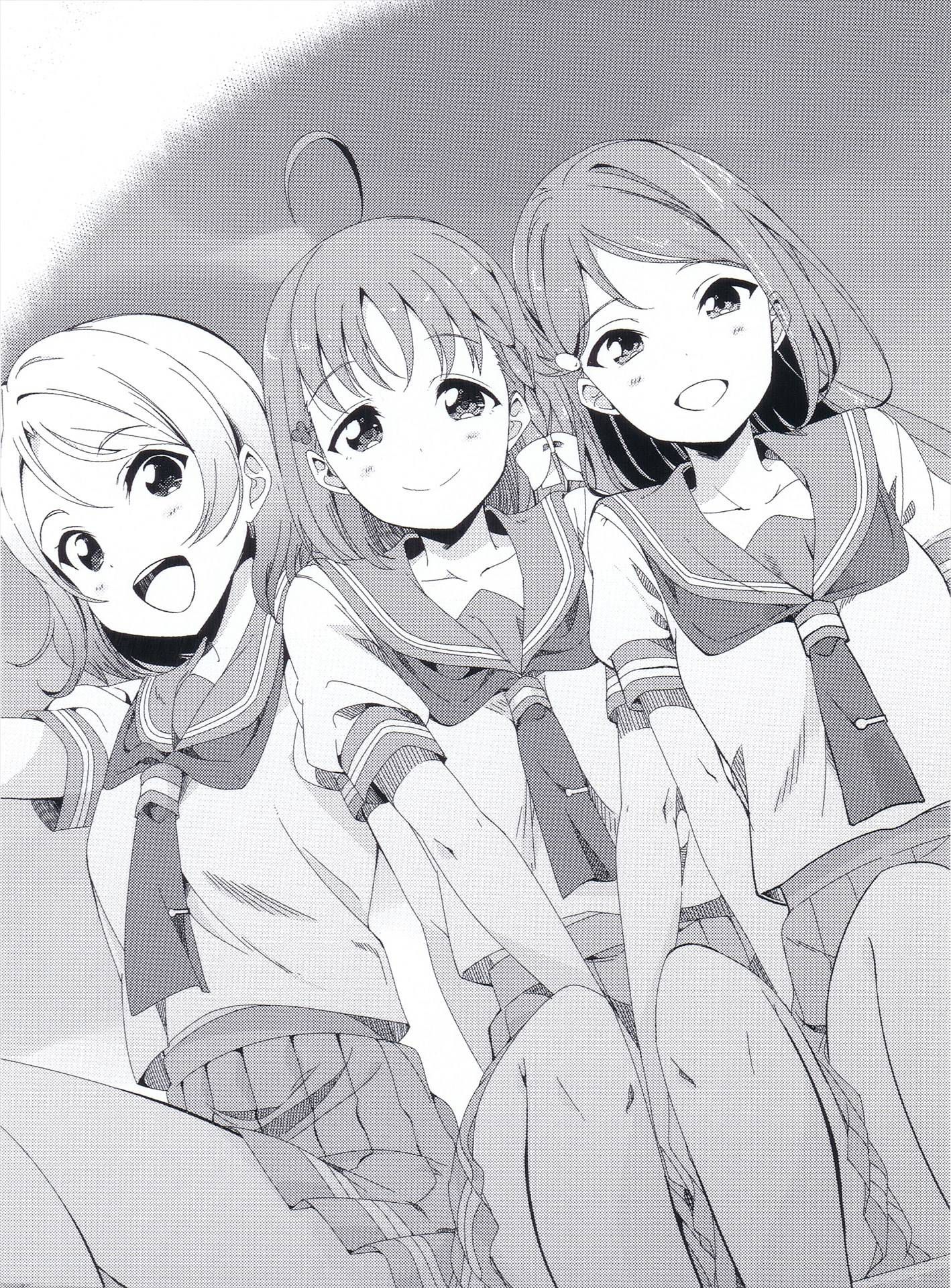 [Image is: "love live! Sunshine ' with everyone's favorite anime wwwwwwwww 11