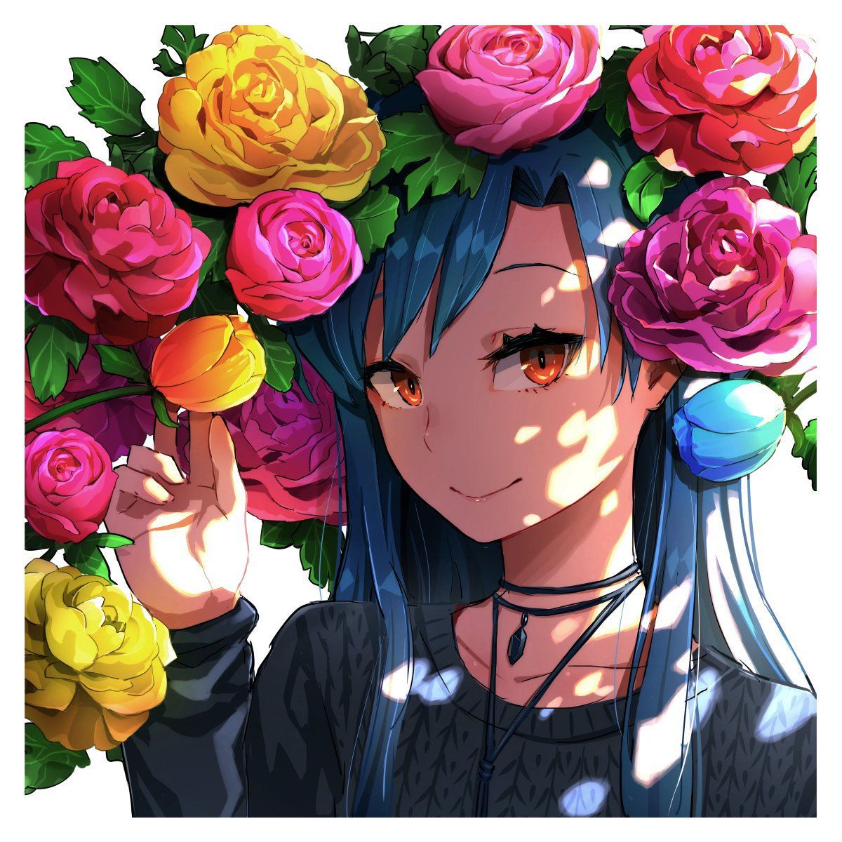 [2次] secondary images of pretty girls with flowers painted part 5 [non-hentai] 1