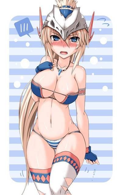 Admire the second erotic pictures of Monster Hunter [48 pictures]. 4 [Hunter] 23
