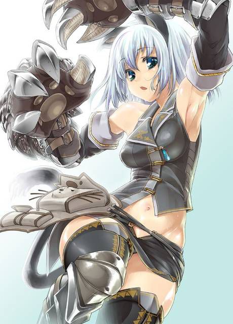 Admire the second erotic pictures of Monster Hunter [48 pictures]. 4 [Hunter] 30
