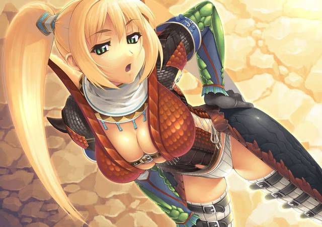 Admire the second erotic pictures of Monster Hunter [48 pictures]. 4 [Hunter] 36