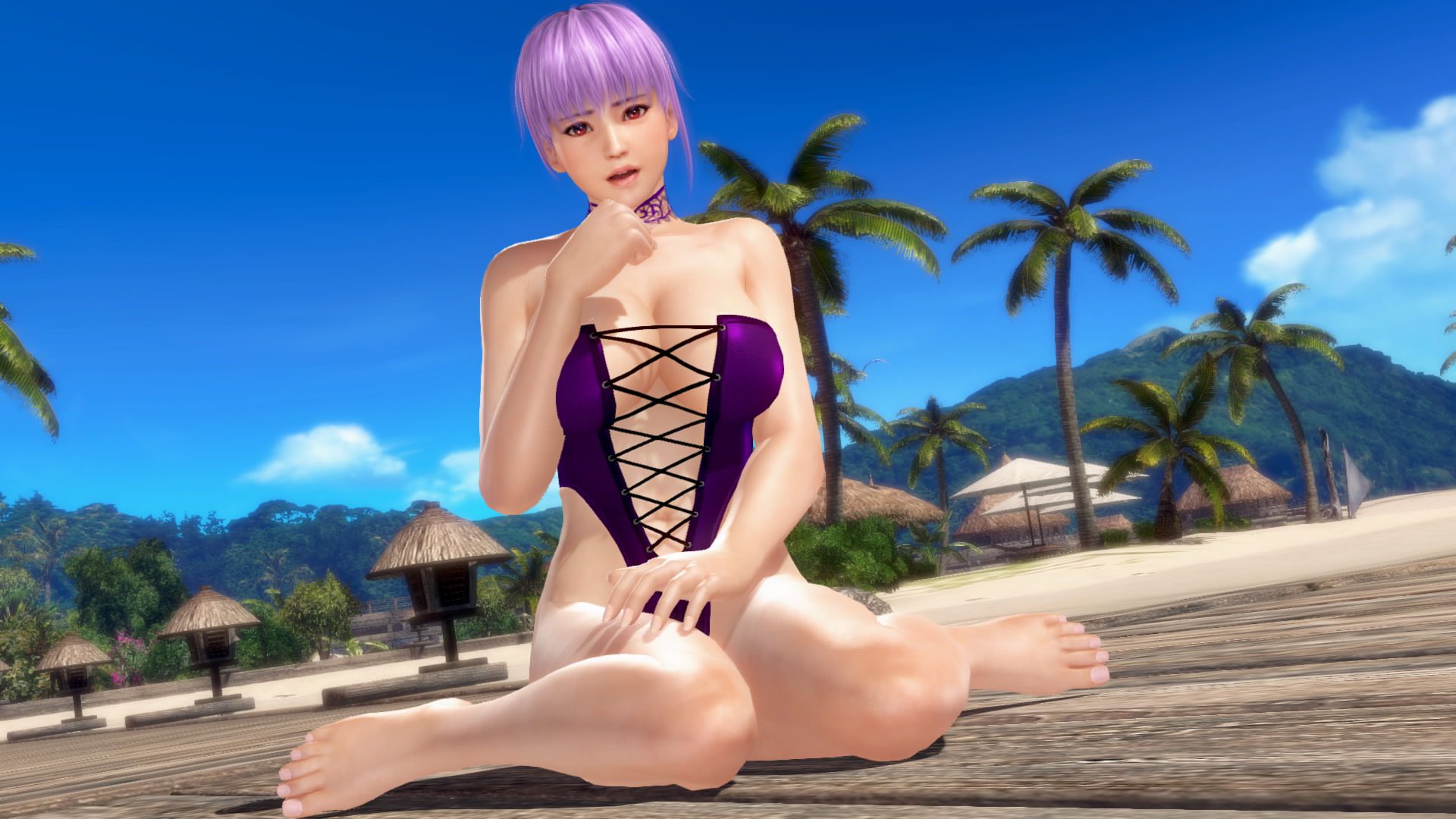 Photo session in DOAX3 period of time limited edition swimwear "Labyrinth" (Kaho Kasumi, ayane, autumn Edition) 18