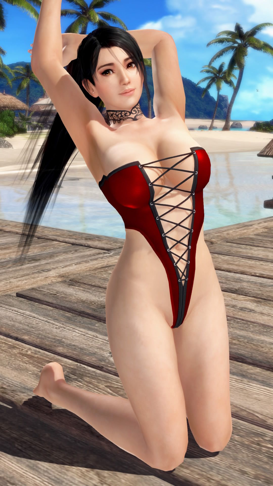 Photo session in DOAX3 period of time limited edition swimwear "Labyrinth" (Kaho Kasumi, ayane, autumn Edition) 29