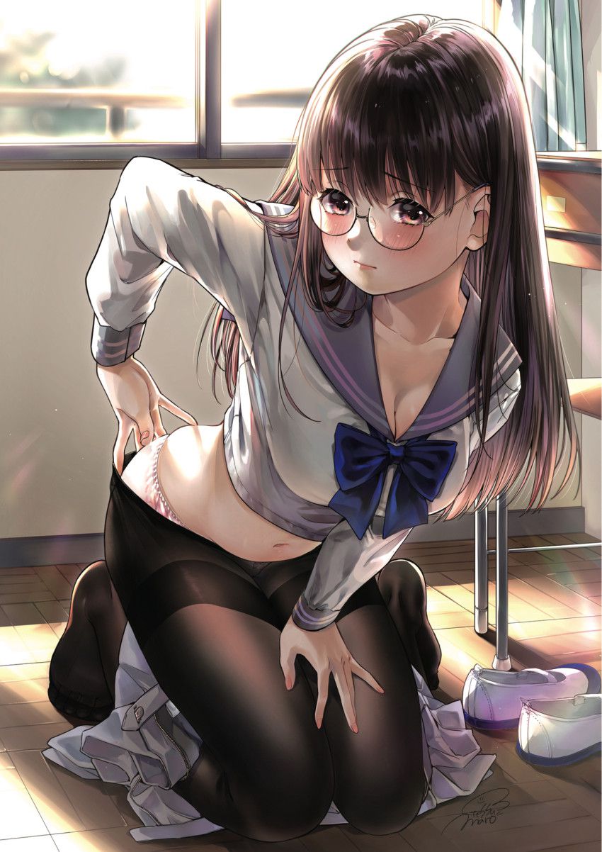 【Secondary erotica】Here is an erotic image where you can worship the etched figure of the glasses girl 22